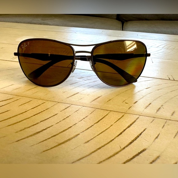 Ray-Ban RB3519 polarized aviator sunglasses NWT - Picture 2 of 5